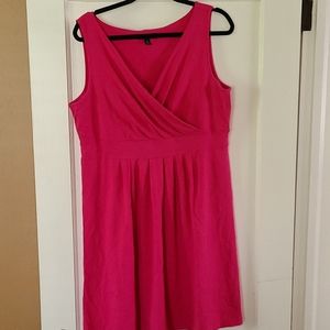 Lands' End Fuchia cotton dress